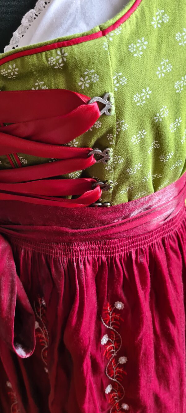 Turi Trachten Dirndl olivgrün Gr. 44 – Bild 5