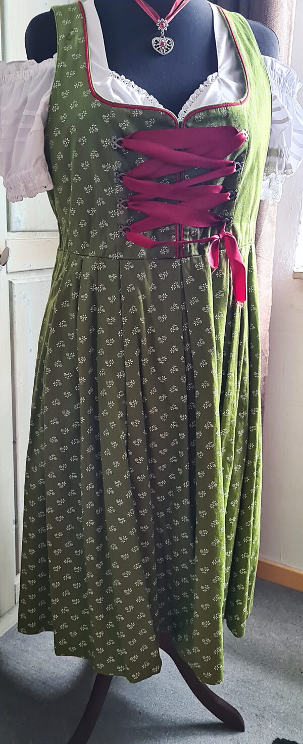 Turi Trachten Dirndl olivgrün Gr. 44 – Bild 3