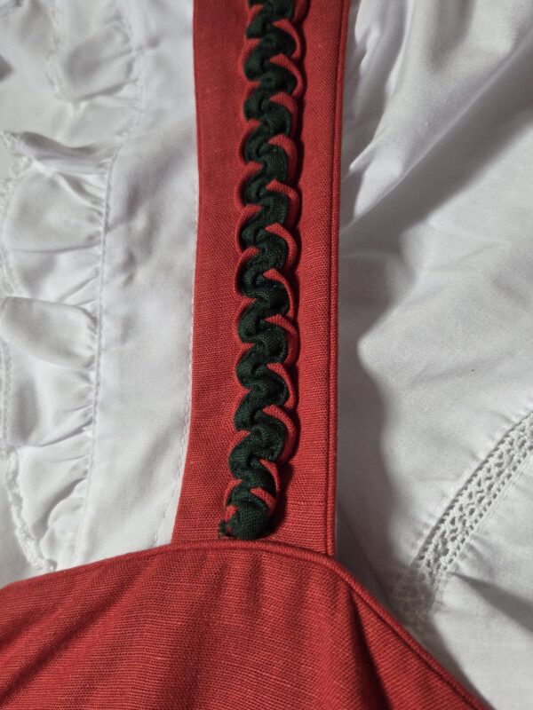 Wenger Dirndlkleid rot grün Gr. 42/44 – Bild 5