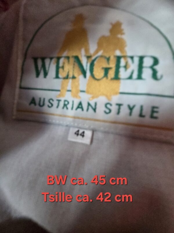 Wenger Dirndlkleid rot grün Gr. 42/44 – Bild 2