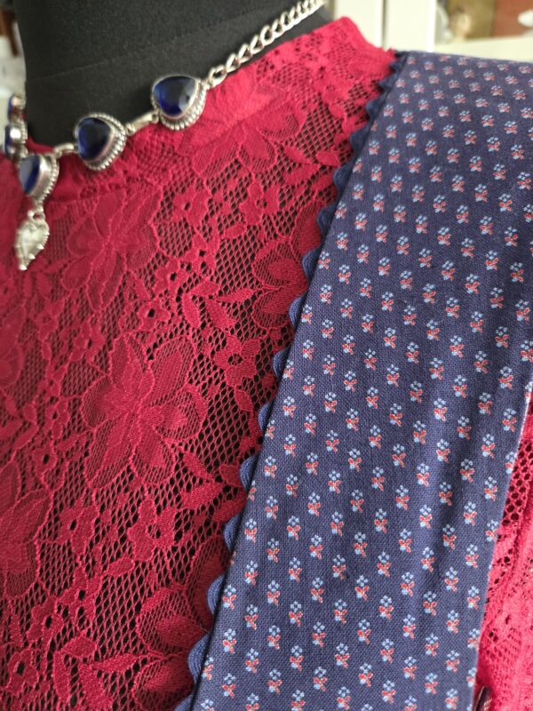 Hammerschmid Trachten Dirndl blau rot Gr. 46 – Bild 6