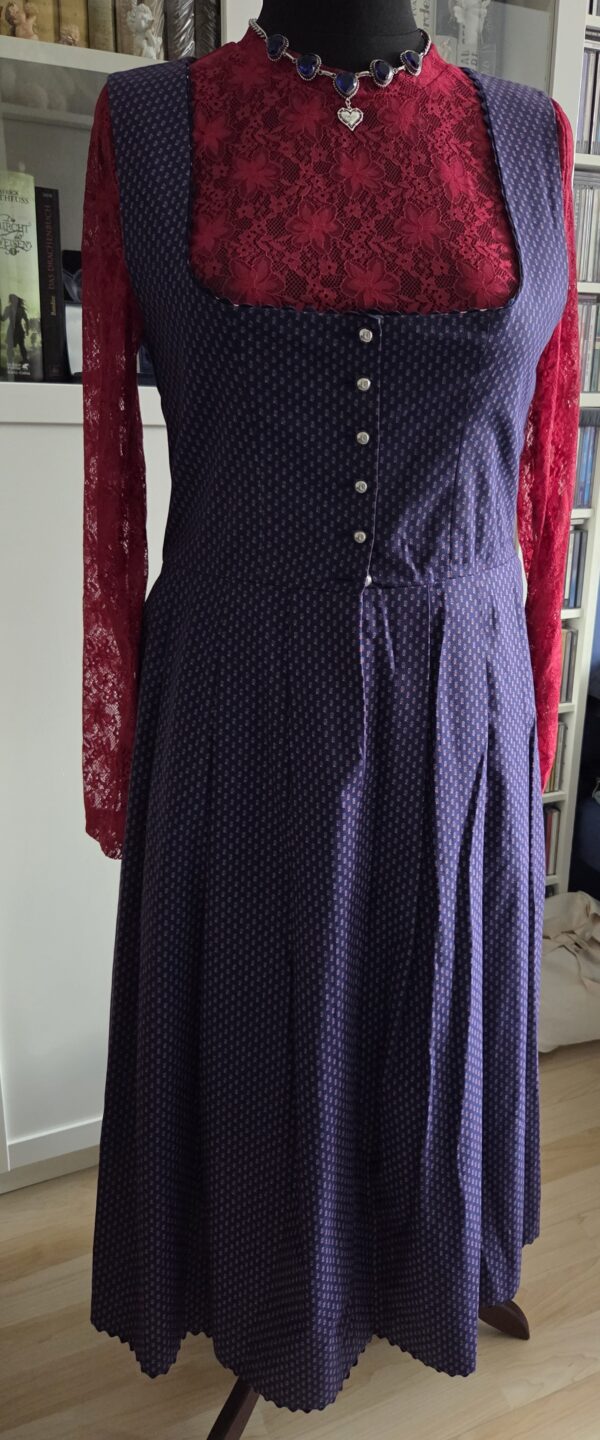 Hammerschmid Trachten Dirndl blau rot Gr. 46 – Bild 4