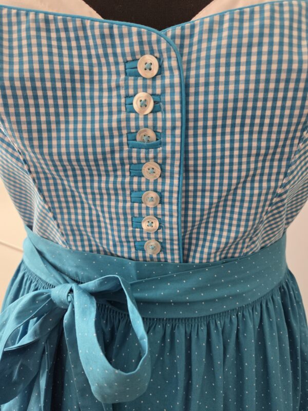 Wenger Dirndl 2teilig Gr. 44 türkis – Bild 6